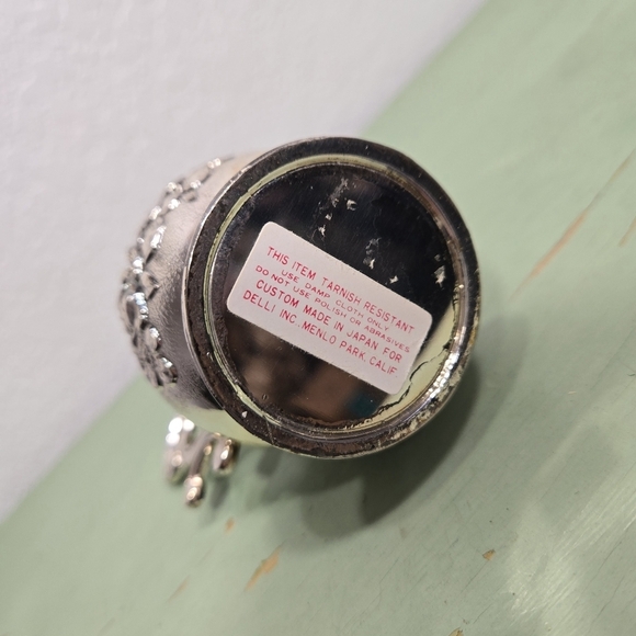 Small Silver Plated Floral Pitcher Delli Inc Japan Vintage - Picture 5 of 5